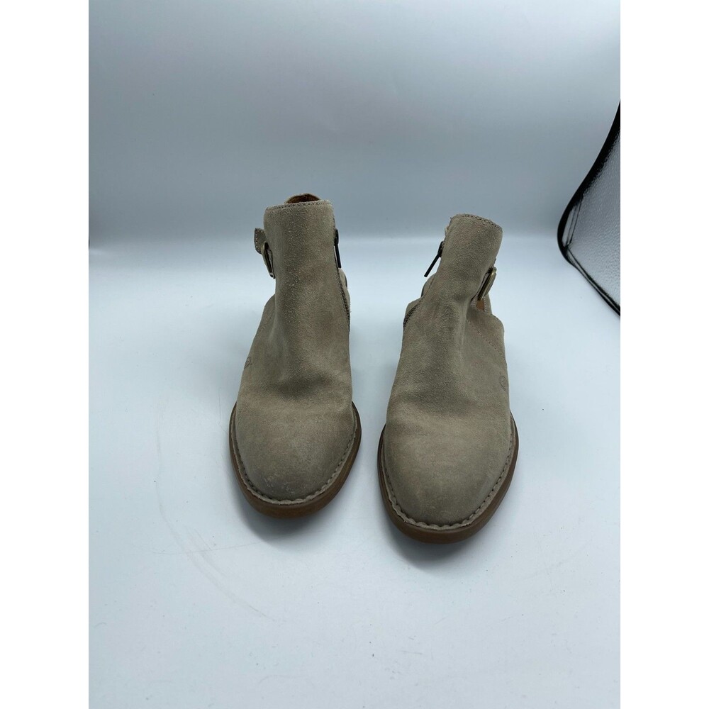 Born Womens Suede Heeled Bootie  Size 8.5 M